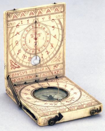 Scientific, Instrument, Compass, Diptych Dial, Portable Sundial