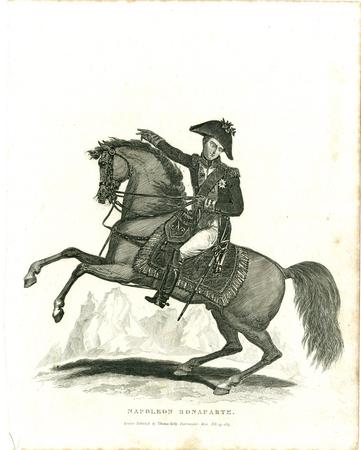 napoleon on horse drawing