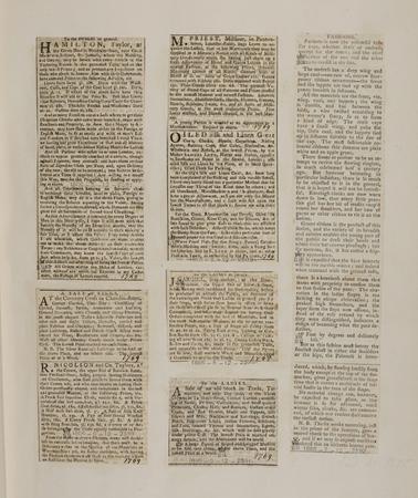 A Latin account of the present fashion among the ladies of England of wearing feathers on their heads [...] by Print made by: Anonymous